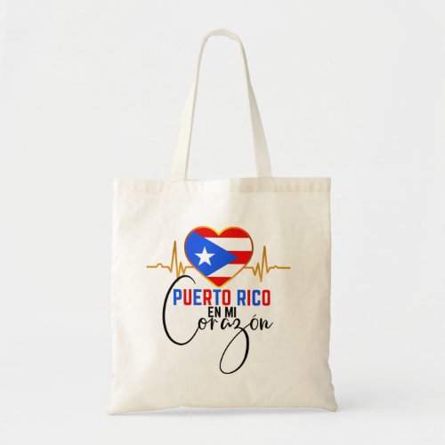 Puerto Rico en mi Corazon Puerto Rican Pride   Tote Bag