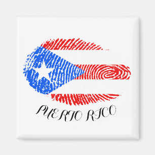 Puerto Rico Fingerprint Magnet