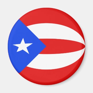 Puerto Rico Fisheye Flag Magnet