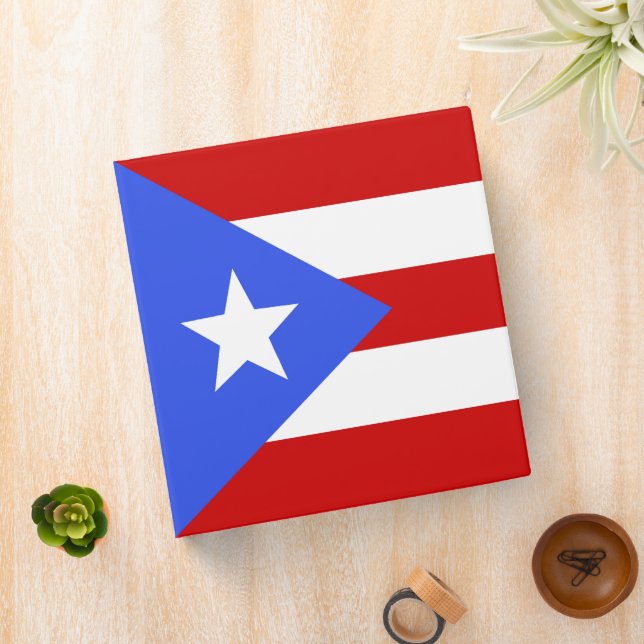 Puerto Rico flag 3 Ring Binder (In Situ)