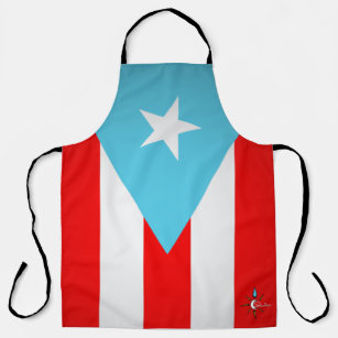 Puerto Rico Flag All Over Print Large Apron