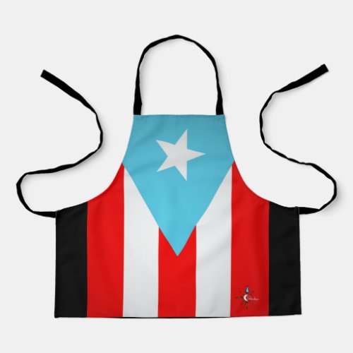 Puerto Rico Flag All Over Print Small Apron