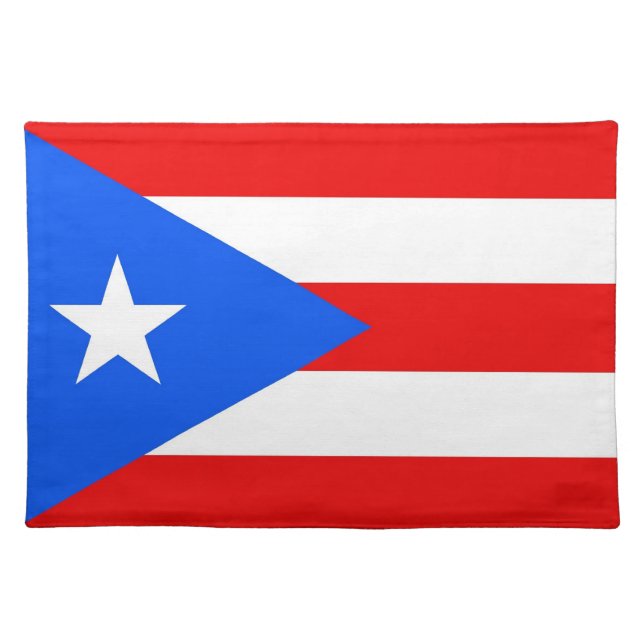 Puerto Rico Flag American MoJo Placemat (Front)