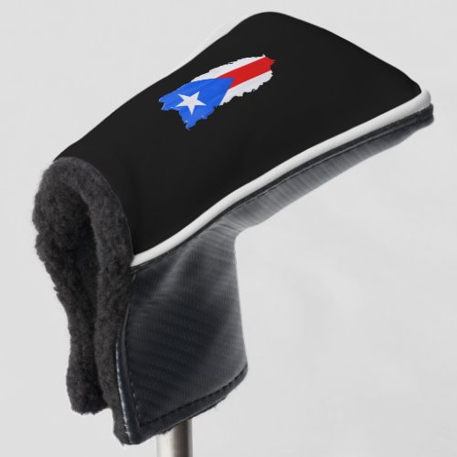 Puerto Rico flag and map Golf Head Cover