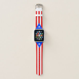 Puerto Rico Flag Apple Watch Band