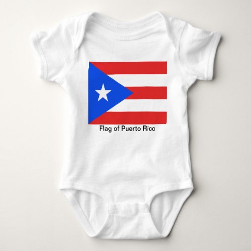 Puerto Rico Flag Baby Bodysuit