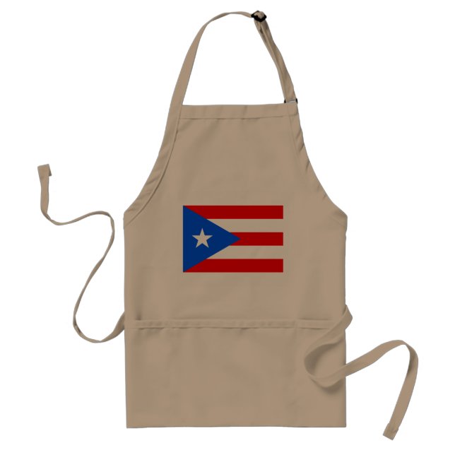 Puerto Rico flag BBQ apron | Puerto Rican pride (Front)