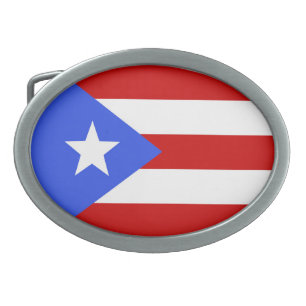 Puerto Rico flag Belt Buckle