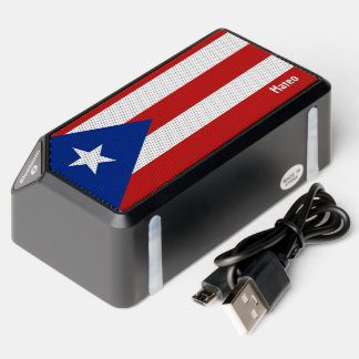 Puerto Rico Flag Bluetooth Speaker