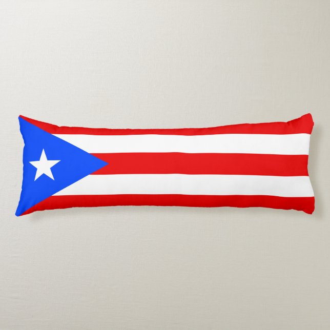 Puerto Rico Flag Body Pillow (Front)