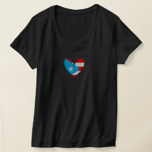 Puerto Rico Flag Boricua Heart, Puerto Rican T-Shirt