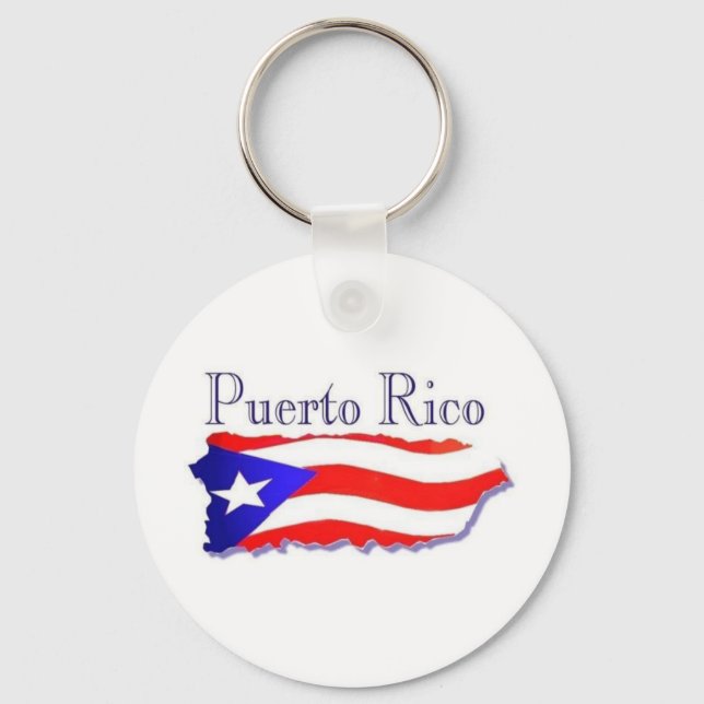 Puerto Rico Flag Boricua Keychain (Front)