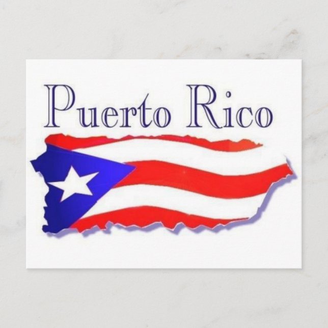 Puerto Rico Flag Boricua Postcard (Front)