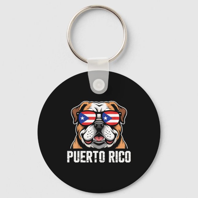 Puerto Rico Flag Boricua Puerto Rican Flag _1  Keychain (Front)