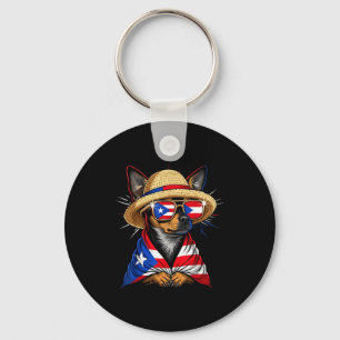 Puerto Rico Flag Boricua Puerto Rican Flag  Keychain