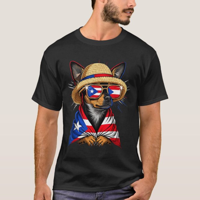 Puerto Rico Flag Boricua Puerto Rican Flag  T-Shirt (Front)