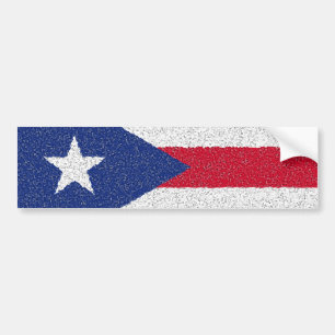 PUERTO RICO FLAG BUMPER STICKER
