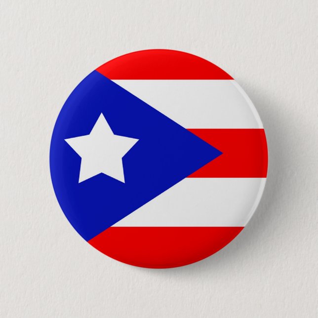 Puerto Rico Flag Button (Front)
