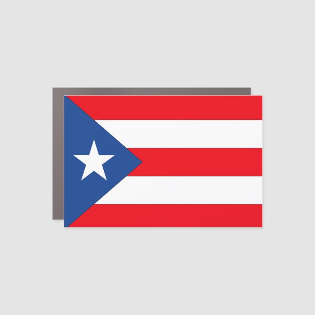 Puerto Rico Flag Car Magnet (Front)