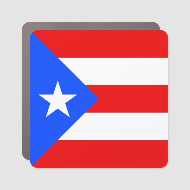 Puerto Rico Flag Car Magnet (Front)