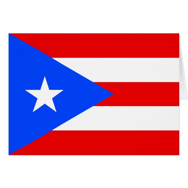 Puerto Rico Flag Cards (Front Horizontal)
