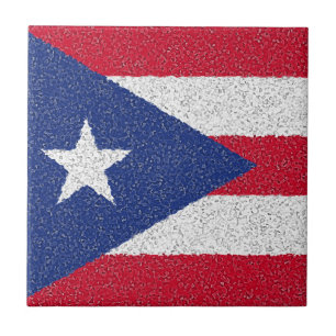 PUERTO RICO FLAG CERAMIC TILE