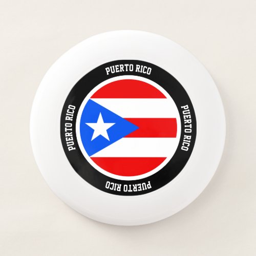 Puerto Rico Flag Charming Patriotic Wham_O Frisbee