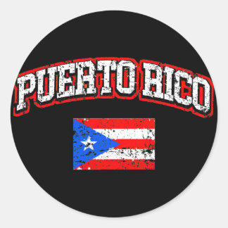Puerto Rico Flag Classic Round Sticker