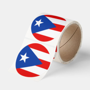 Puerto Rico flag Classic Round Sticker