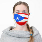 Puerto Rico Flag Cloth Face Mask (Worn)