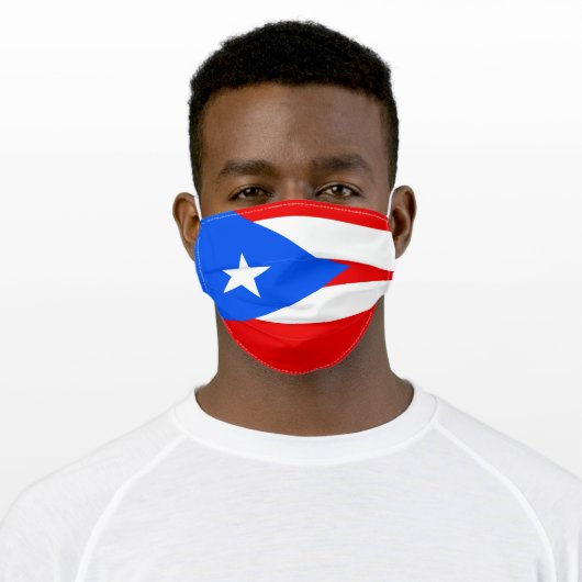 Puerto Rico Flag Cloth Face Mask (Worn)