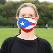 Puerto Rico Flag Cloth Face Mask (Outside)