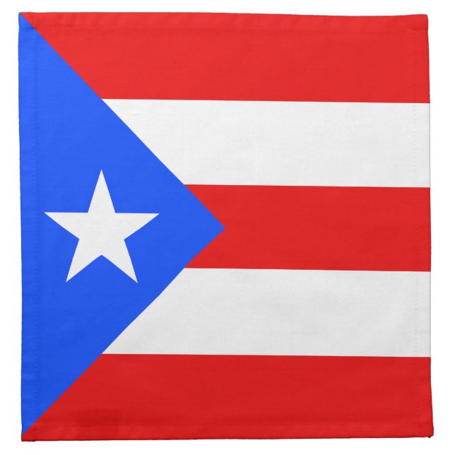 Puerto Rico Flag Cloth Napkin (Front)