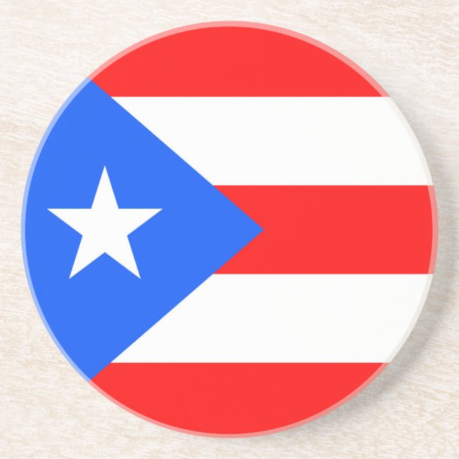 Puerto Rico Flag Coaster (Front)