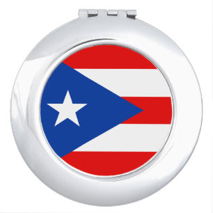 Puerto Rico flag Compact Mirror
