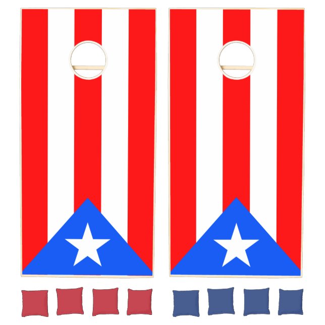Puerto Rico Flag Cornhole Set (Set)