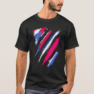Puerto Rico Flag Costa Rica Grown Patriot Country  T-Shirt