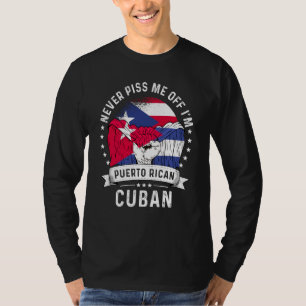 Puerto Rico Flag Cuba Grown Humor Pride T-Shirt