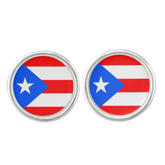 Puerto Rico Flag Cufflinks (Front)