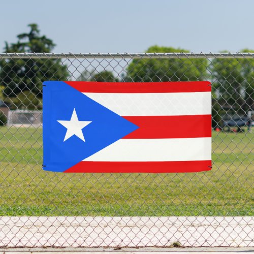 Puerto Rico flag custom banner sign