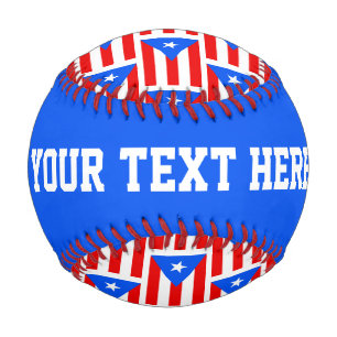 Puerto Rico flag custom baseball sports gift