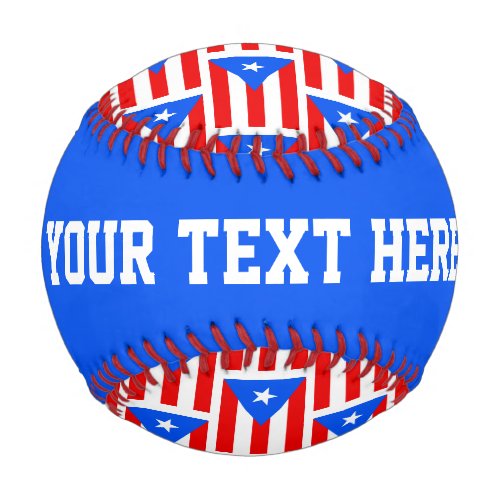 Puerto Rico flag custom baseball sports gift
