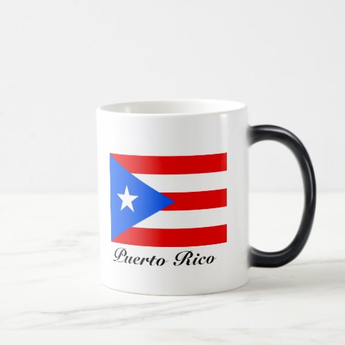 Puerto Rico flag custom color changing magic mug