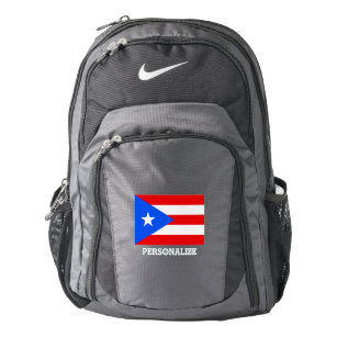 Puerto Rico flag custom Nike backpack