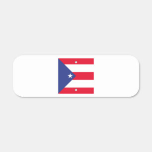 Puerto Rico Flag Emblem Metal Sign