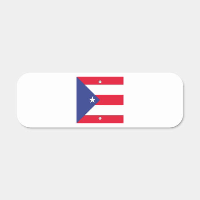 Puerto Rico Flag Emblem Metal Sign (Front)