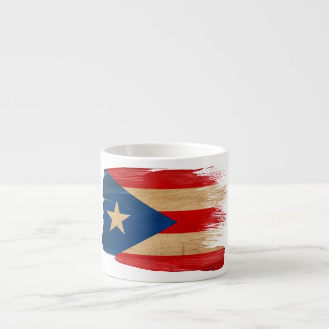 Puerto Rico Flag Espresso Cup (Front)