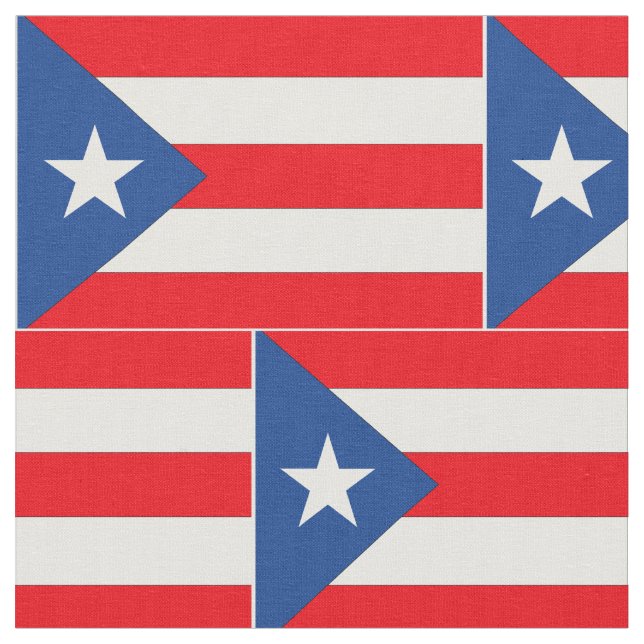 Puerto Rico Flag - Fabric (Close Up)