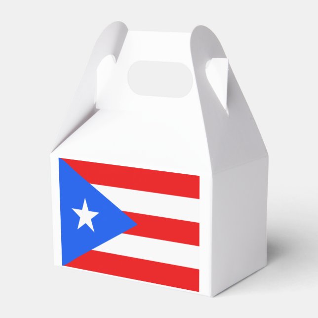 Puerto Rico Flag Favor Boxes (Back Side)