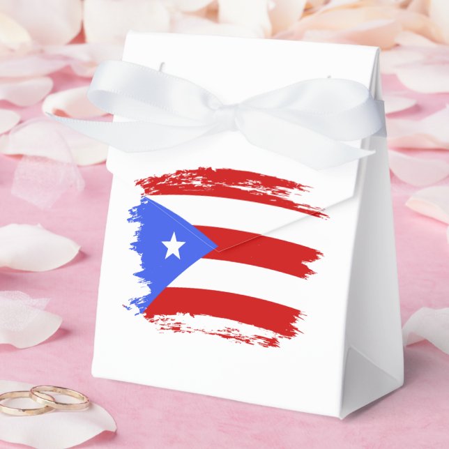 Puerto Rico flag Favor Boxes (Wedding)